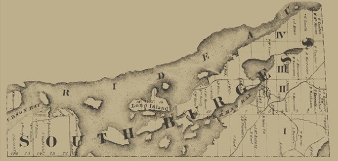Mid 19th century map of South Burgess