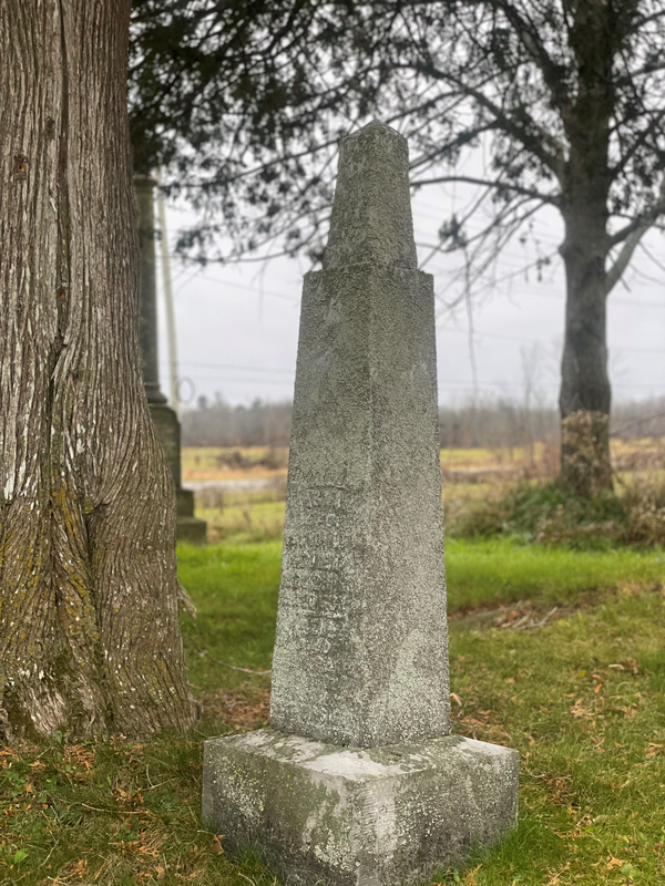 Cemetery Monument 2 Royal Sappers and Miners Newboro Historic Site November 2021 Full Permissions Marie White