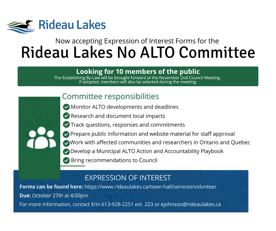 No ALTO Committee recruitment poster 3