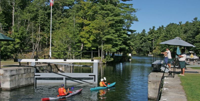 Kayakers in Lock