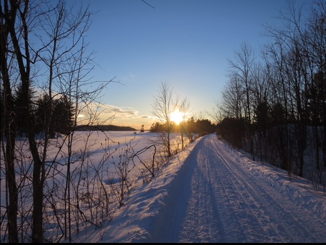 Cataraqui Trail Facebook Page Winter Sunset