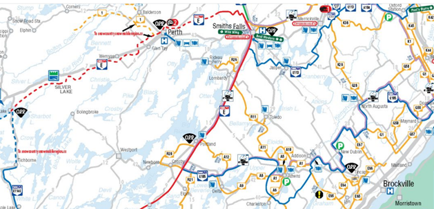 Snowmobile Route Map