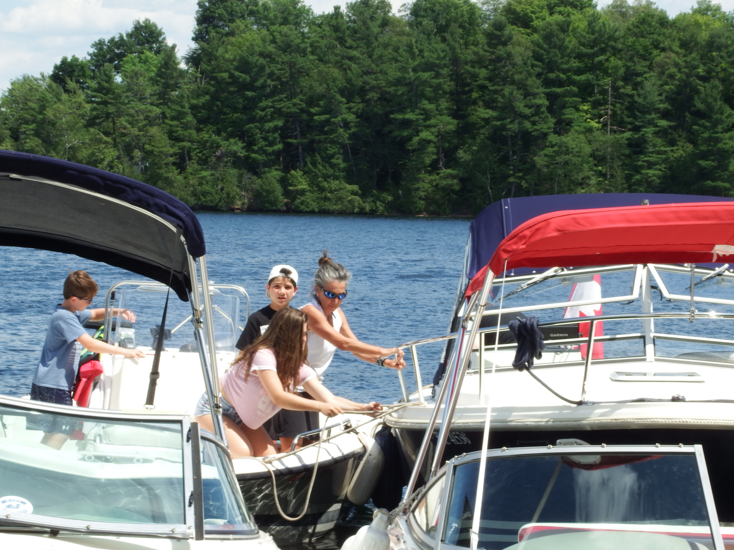 Visitors arriving at Cow Island RO