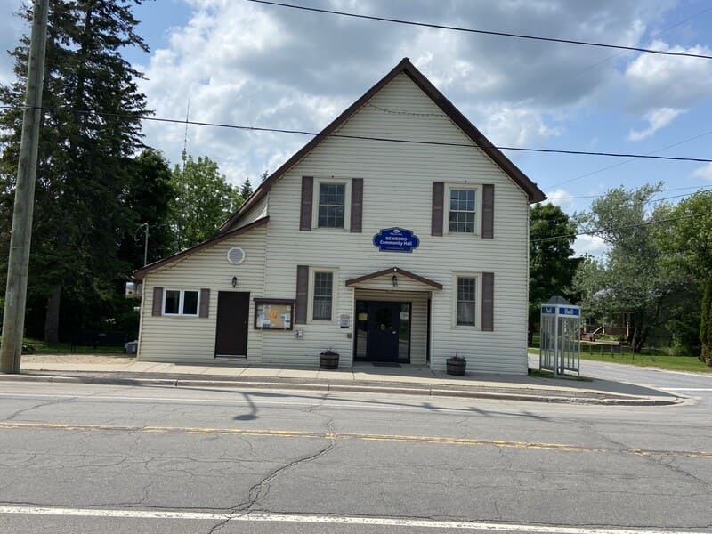 Newboro Community Hall exterior by Nicole Halladay