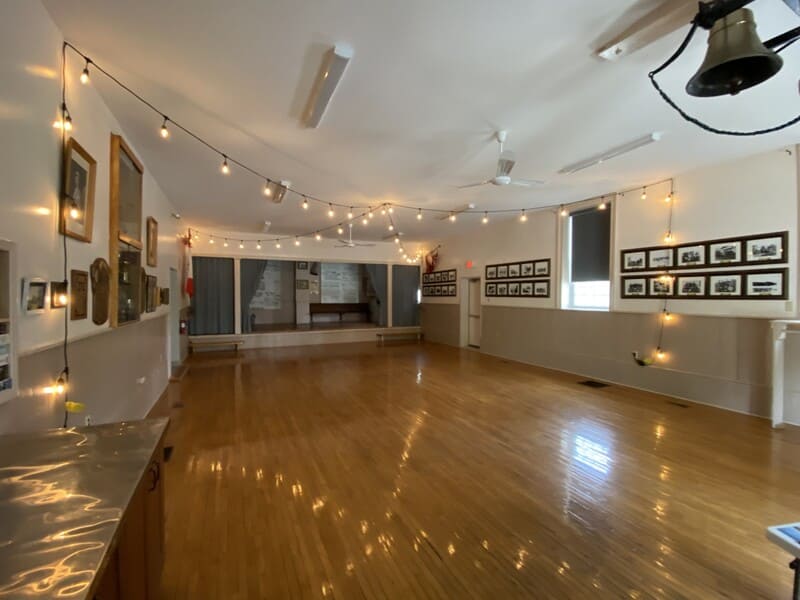 Newboro Community Hall interior by Nicole Halladay