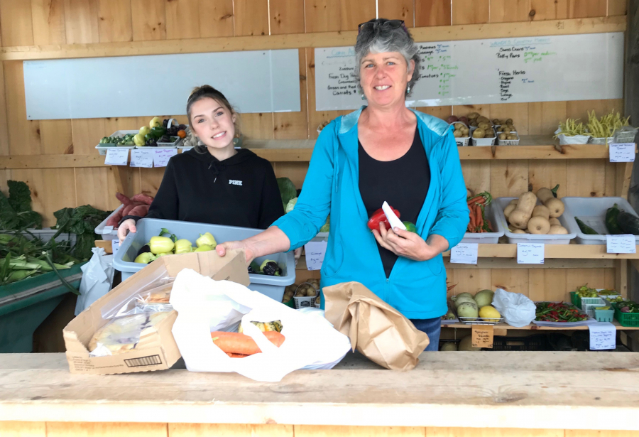  Wendy Banks (right) owner of Wendy’s Country Market