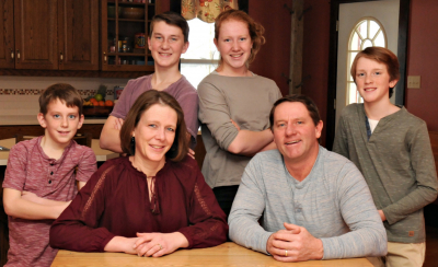 Shannon and Robert Miller with their family